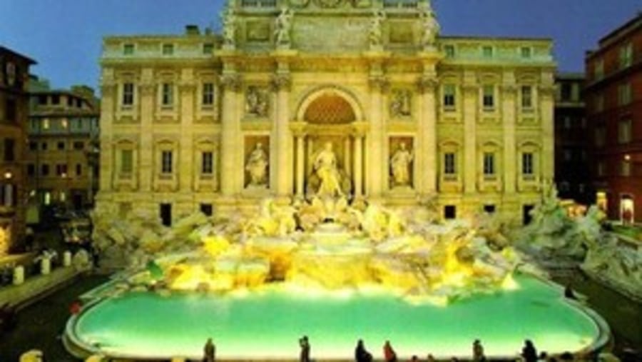 Trevi Fountain by night