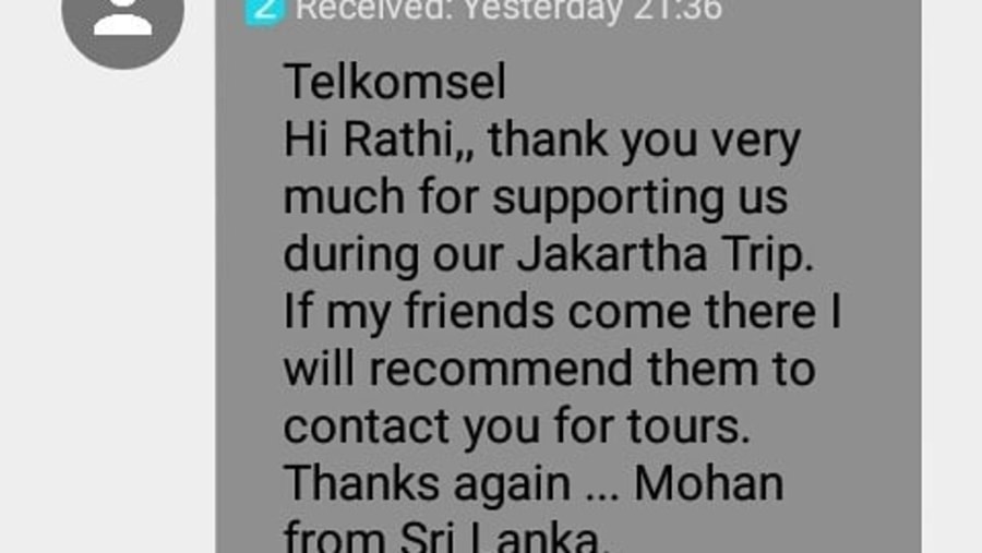 Review from Mr.Mohan and pty  from Srilanka.