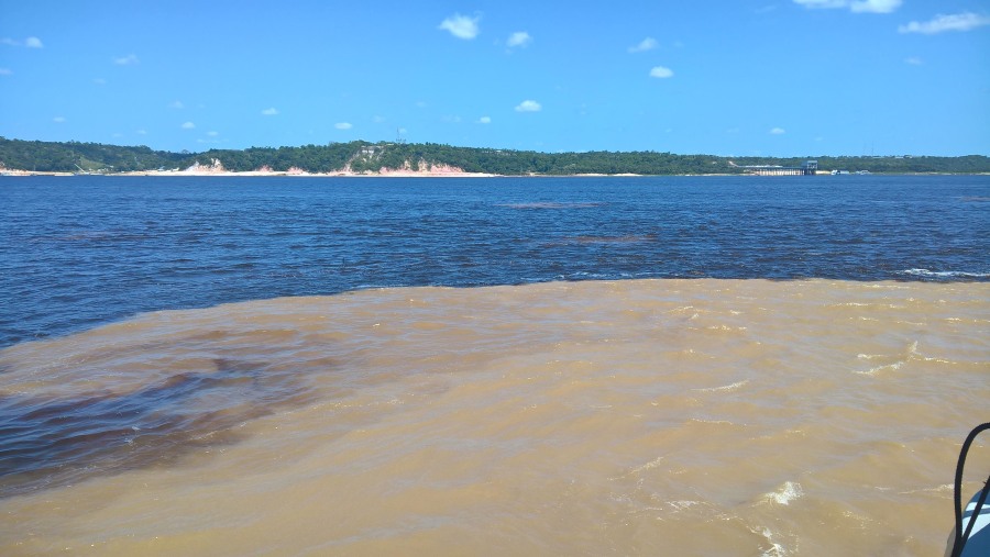 Meeting of the Rio Negro and Amazon