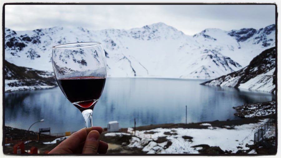 Wine tasting in the Andes Mountains