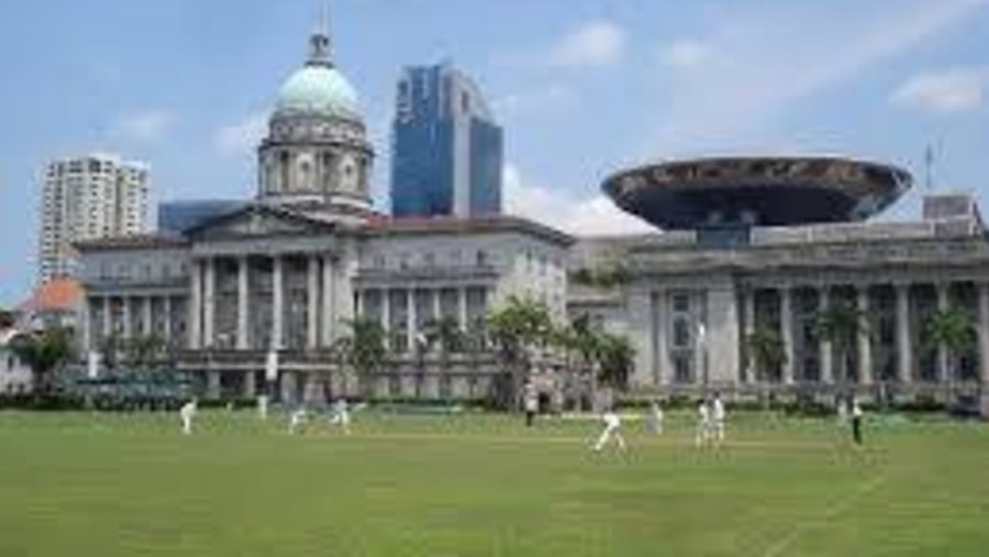 The Padang with the National Gallery in the background