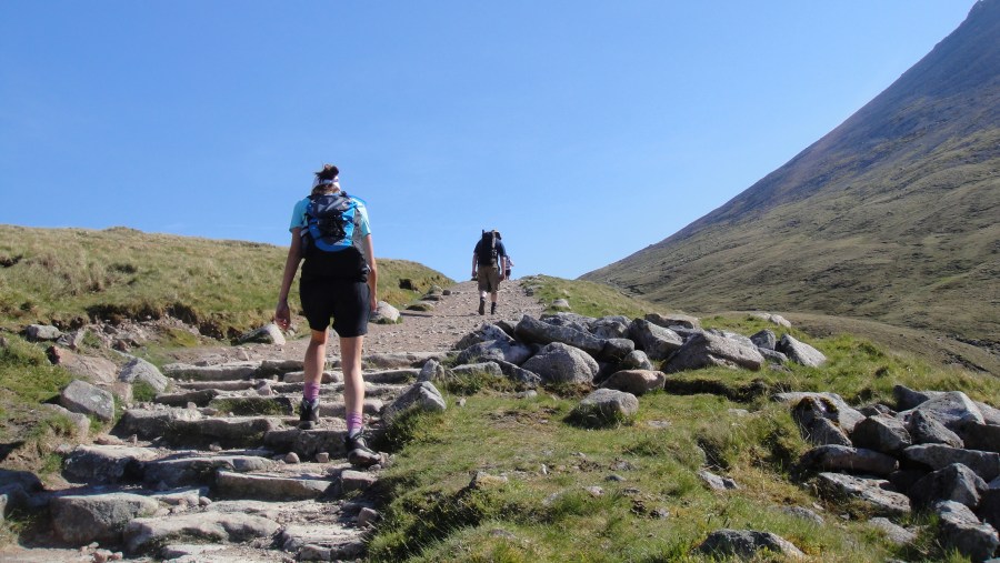 Heading up Ben Nevis