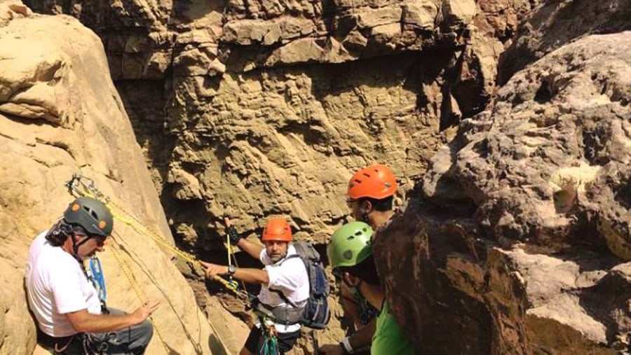 canyoning in jordan 