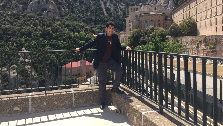 Me in Monserrat Mountains in Barcelona. 