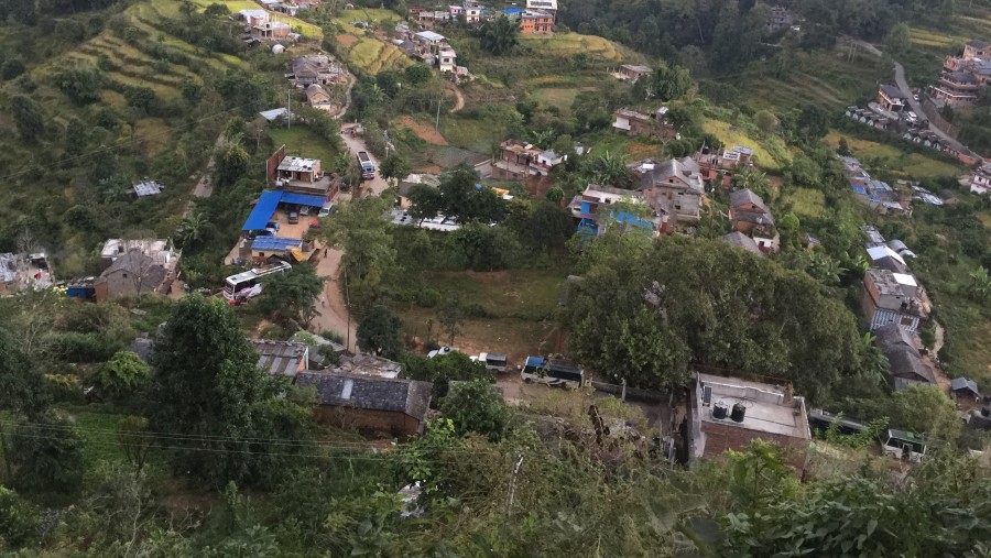 Bandipur village view from the hiltop