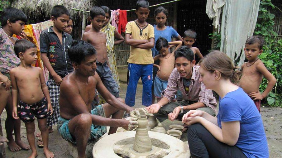 Pottery making