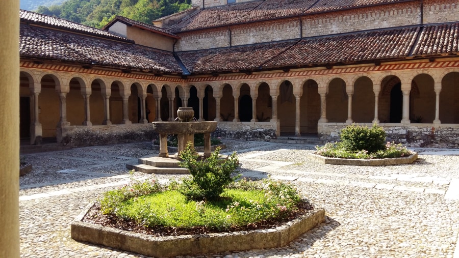 Abbey cloister in Follina