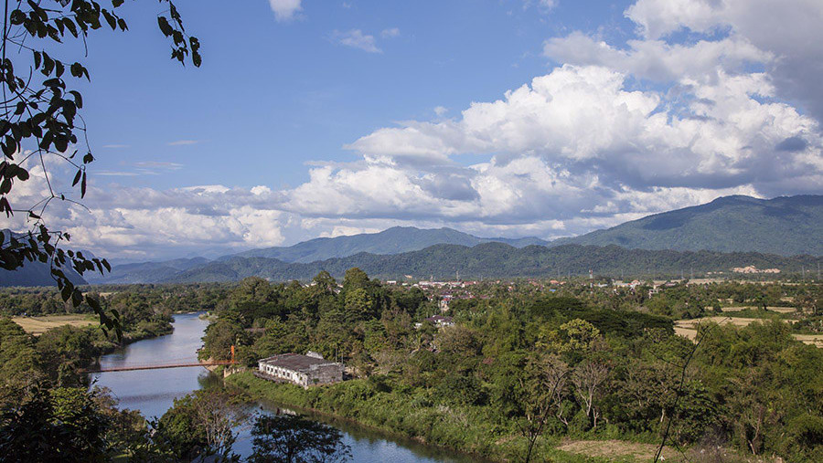 View of Vangvieng Town