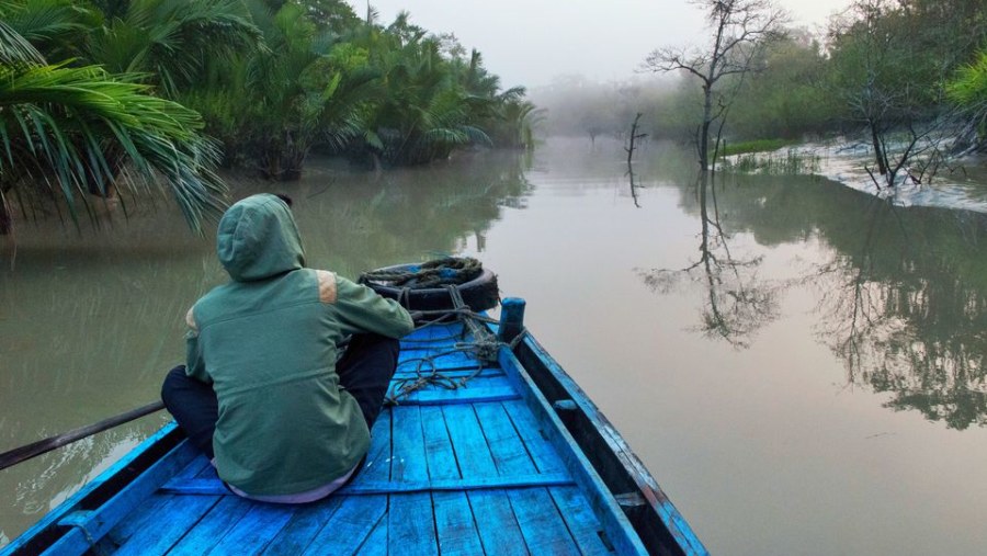 boat ride in sunndarbans