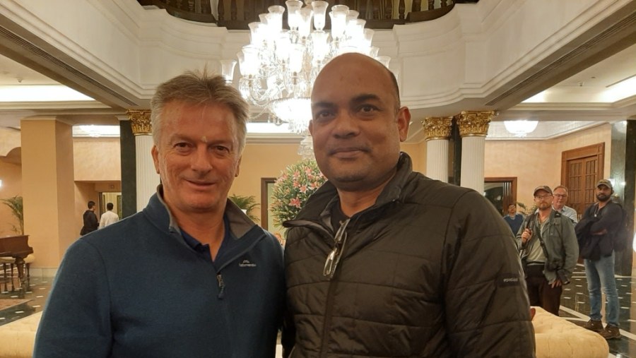 with Steve Waugh - ex Australian Cricket captain