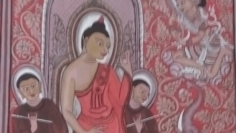 mural painting in temple of Bagan