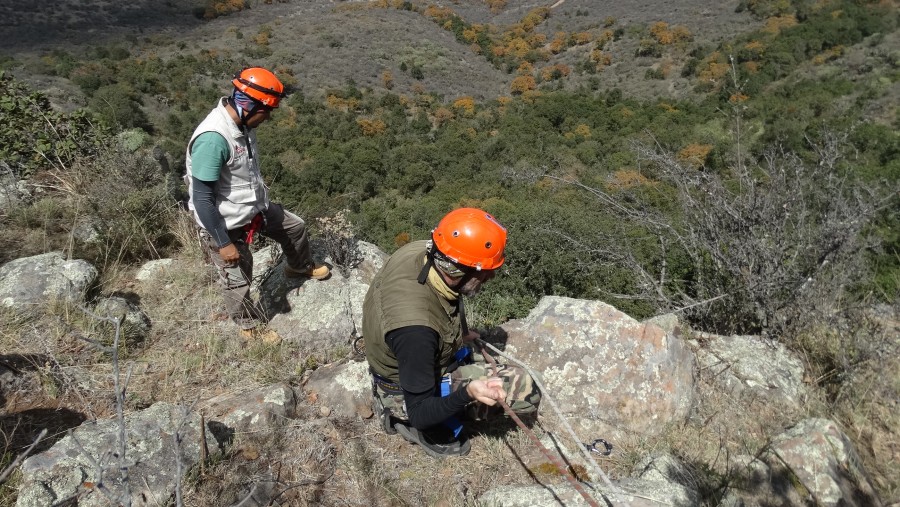 Rappel en Cañadas