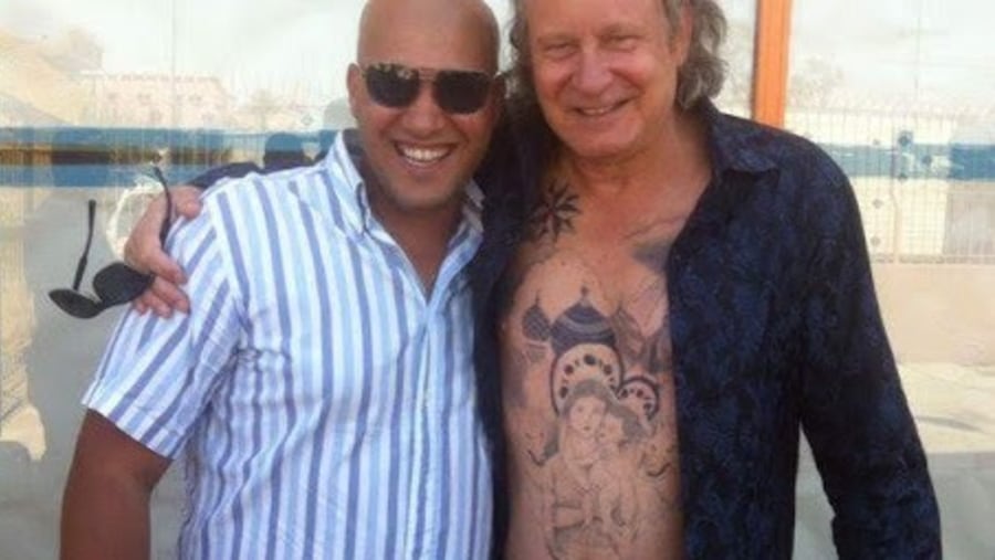 With Sir John Stellan Skarsgard