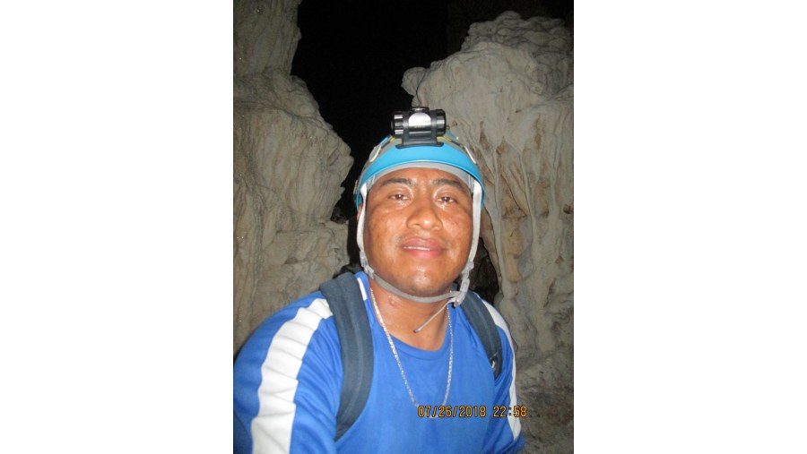 cave exploring within cayo district.