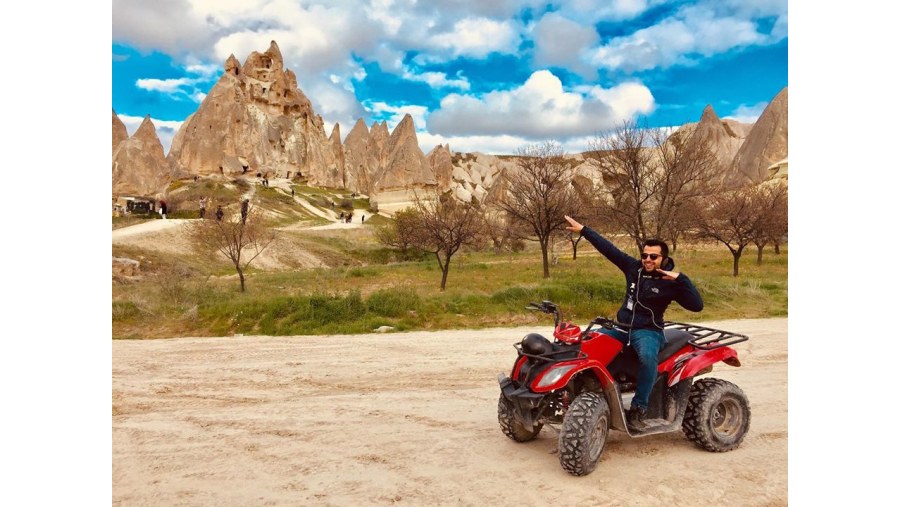 Riding Atv in a fantastic place