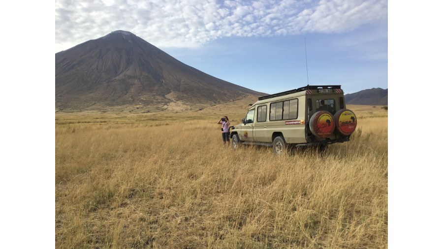 Active volcanic mountain Oldonyo Lengai Mountain