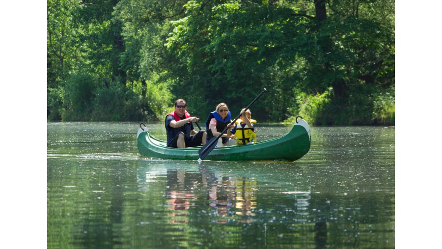 Canoeing in Kopački rit