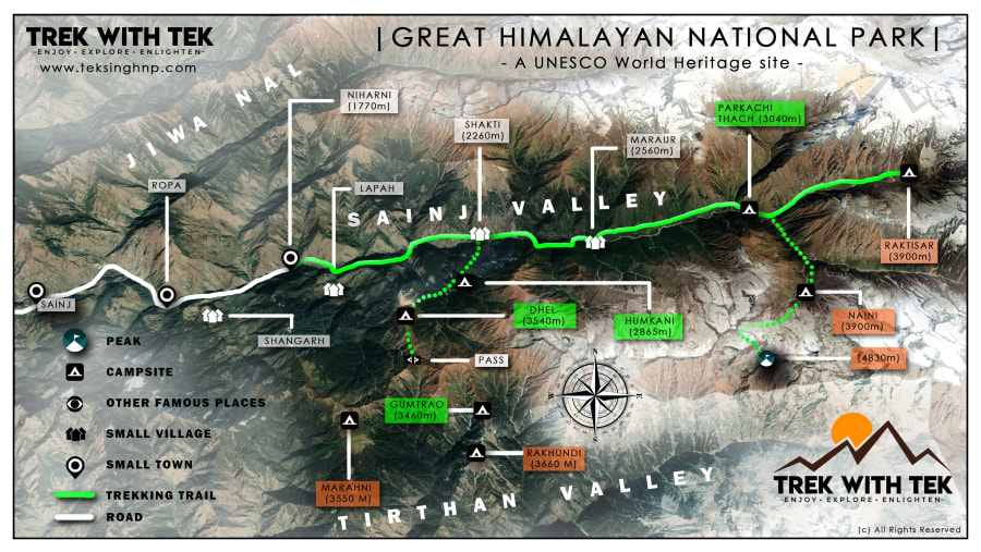 Sainj Valley Trekking Route, GHNP