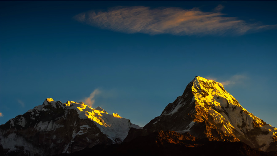 sunrise from Poon Hill.