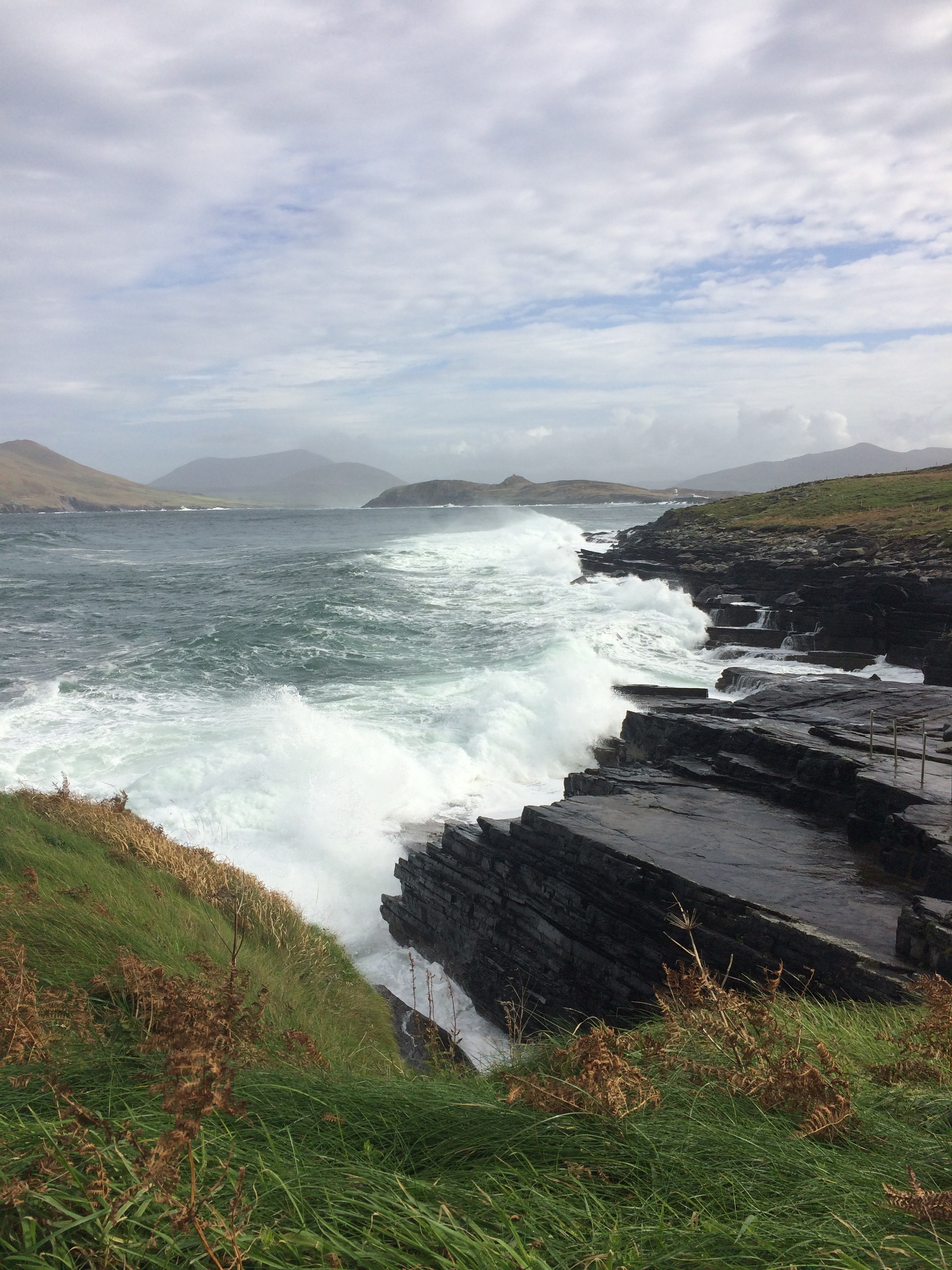 Valentia Island surrounded by the Atlantic Ocean