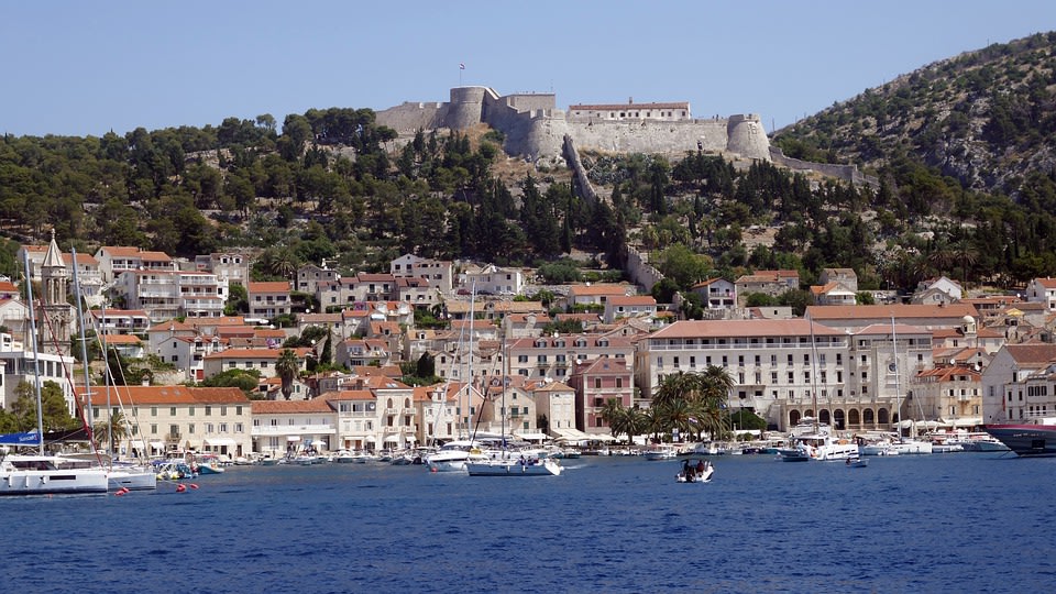 Hvar on the Adriatic Sea coastline