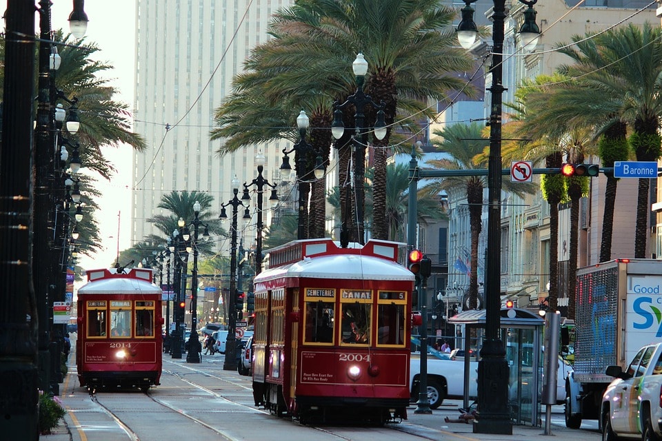 Streetcar In New Orleans, USA