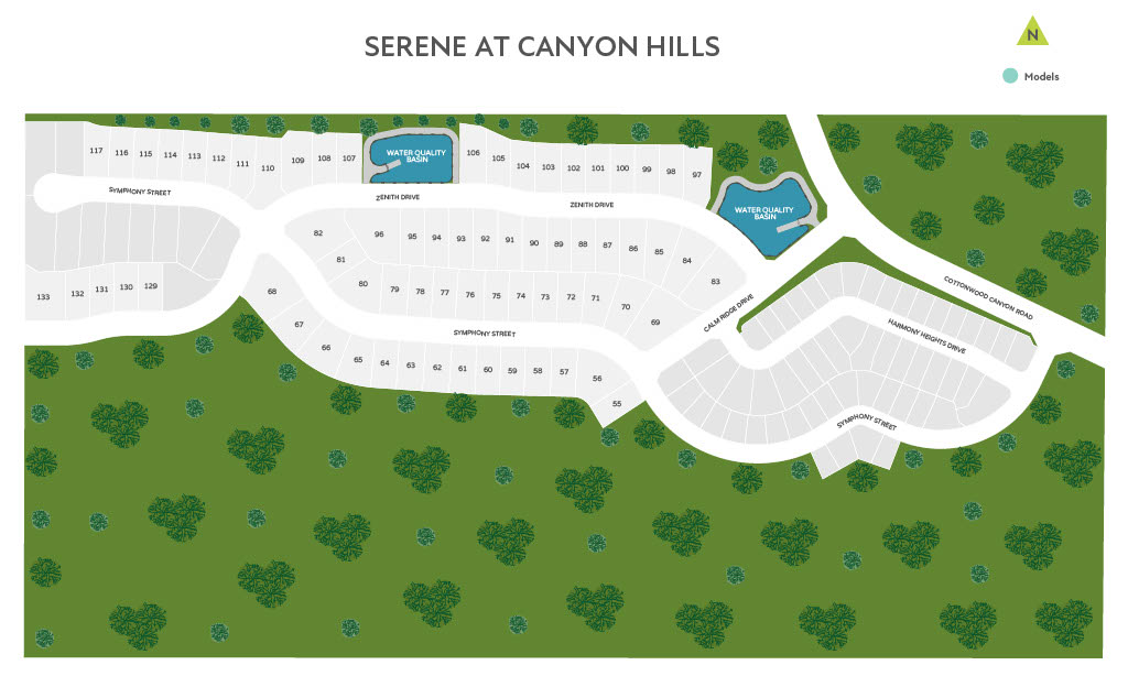 Holly Plan 1 Home Design at Serene at Canyon Hills Heights in Lake