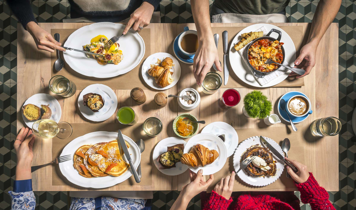 Food image on the table, image taking only food