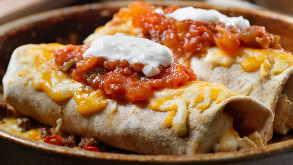 baked beef burrito