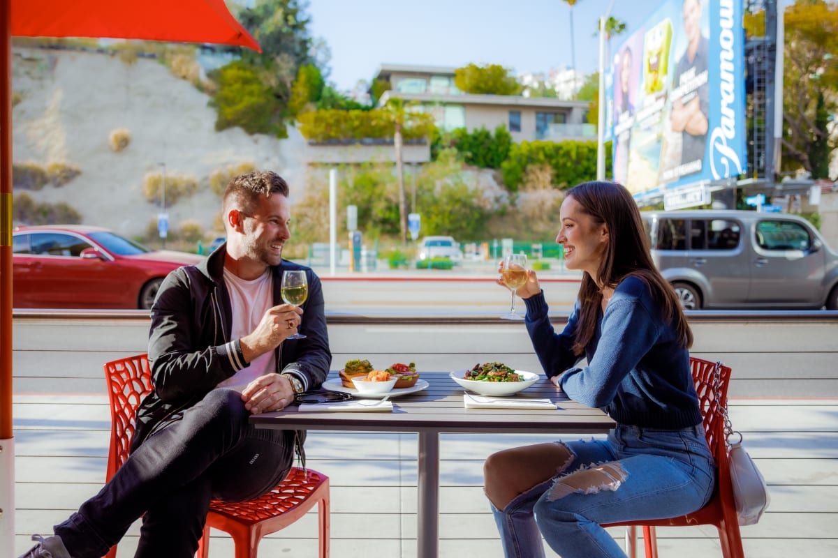People dining outdoor