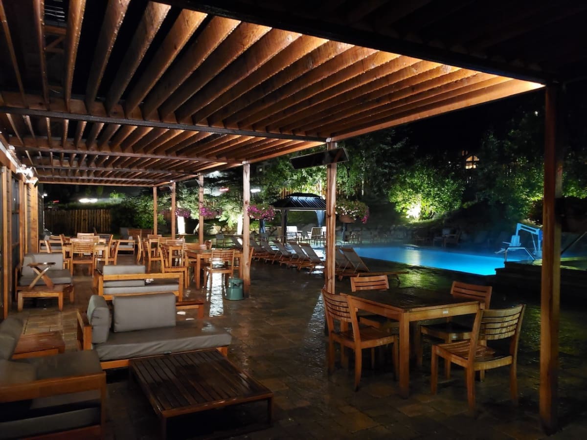 pool, patio pic night 2