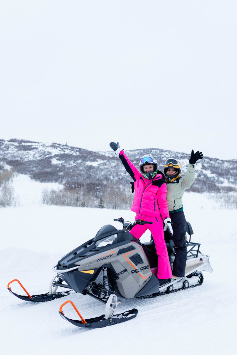 Snowmobiling