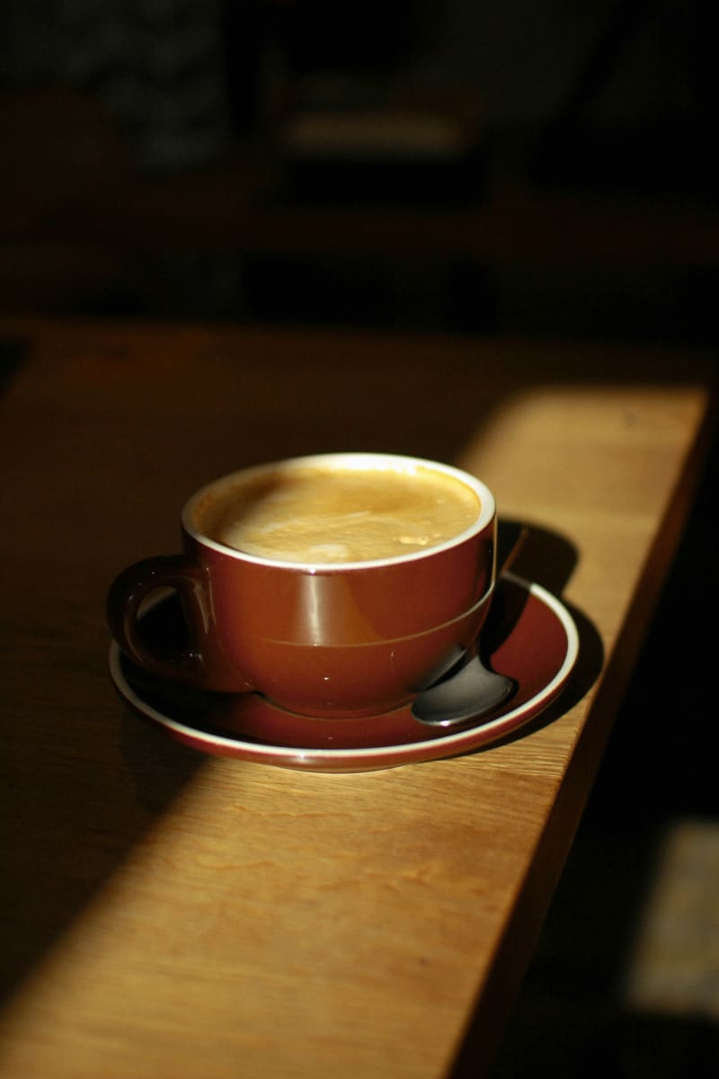 coffee on a table