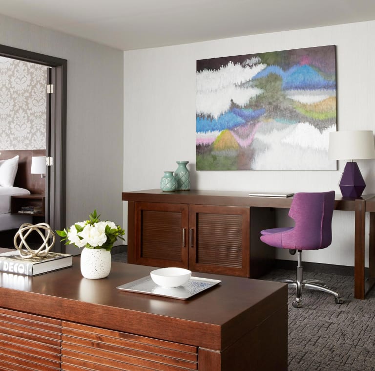Desk area