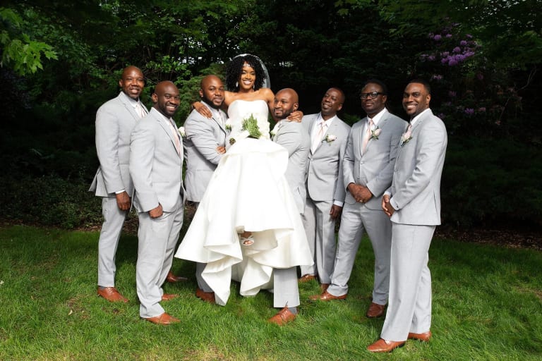 wedding party garden