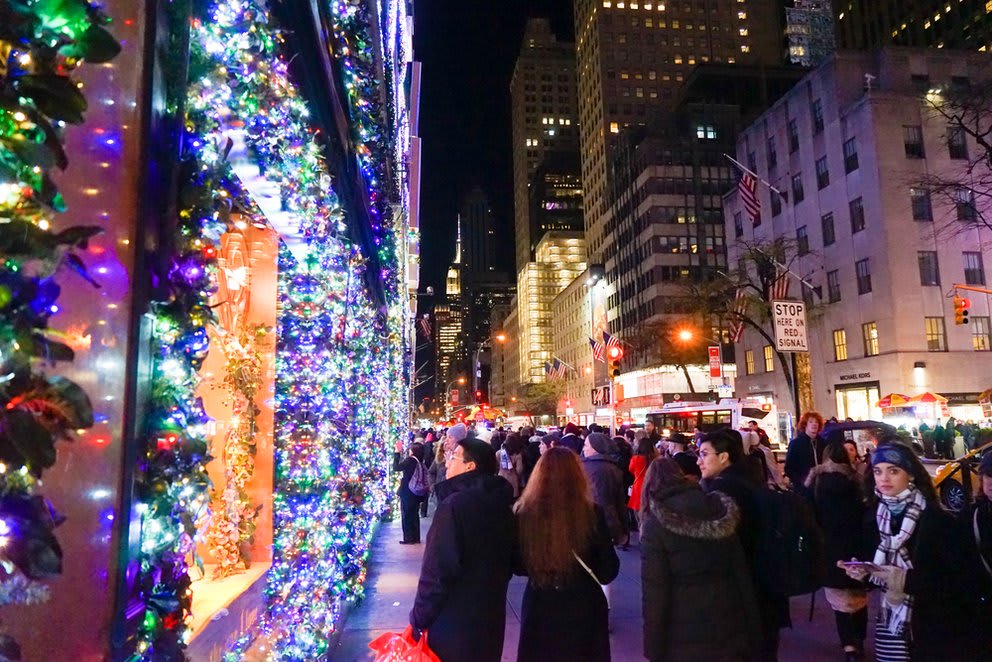 Christmas Lights and Holiday Window Displays in NYC