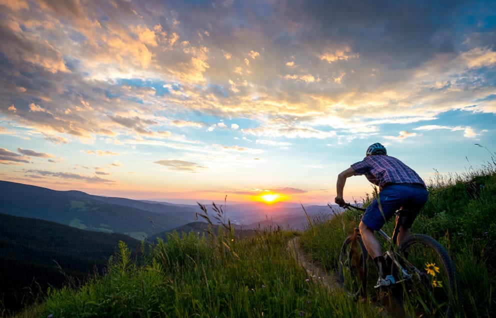 Summer biking Vail Colorado