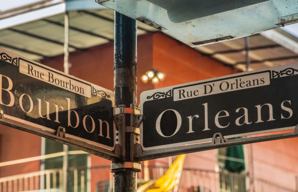 Bourbon Street Sign