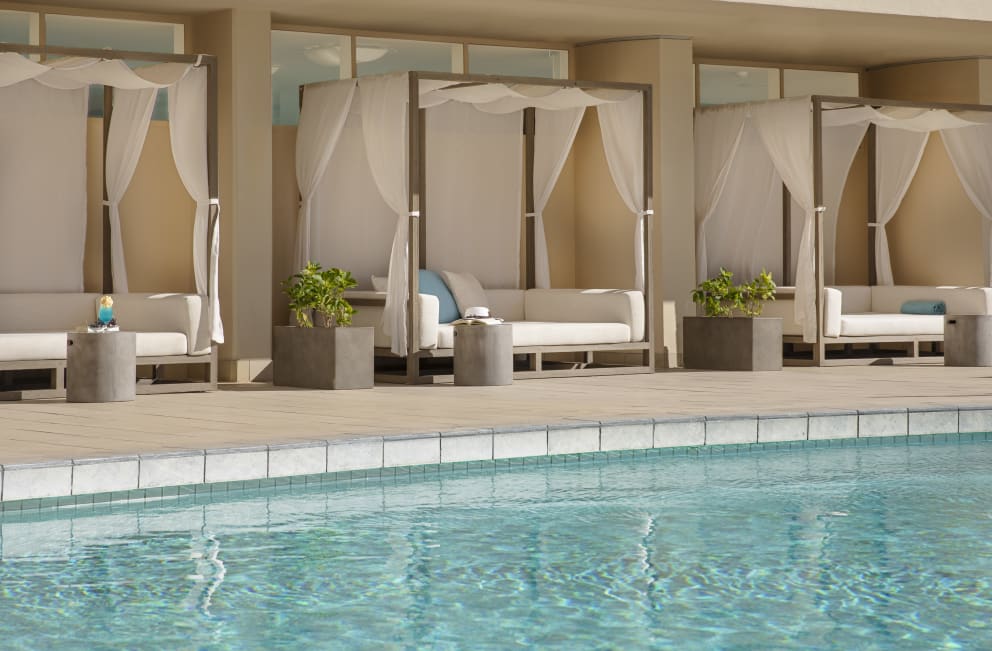 All-new poolside cabanas await your arrival All-new poolside cabanas await your arrival