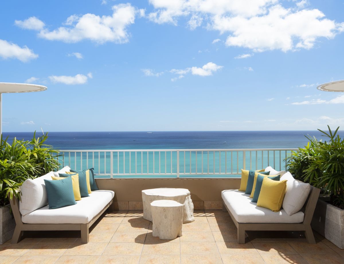 Coconut Club exterior overlooking ocean