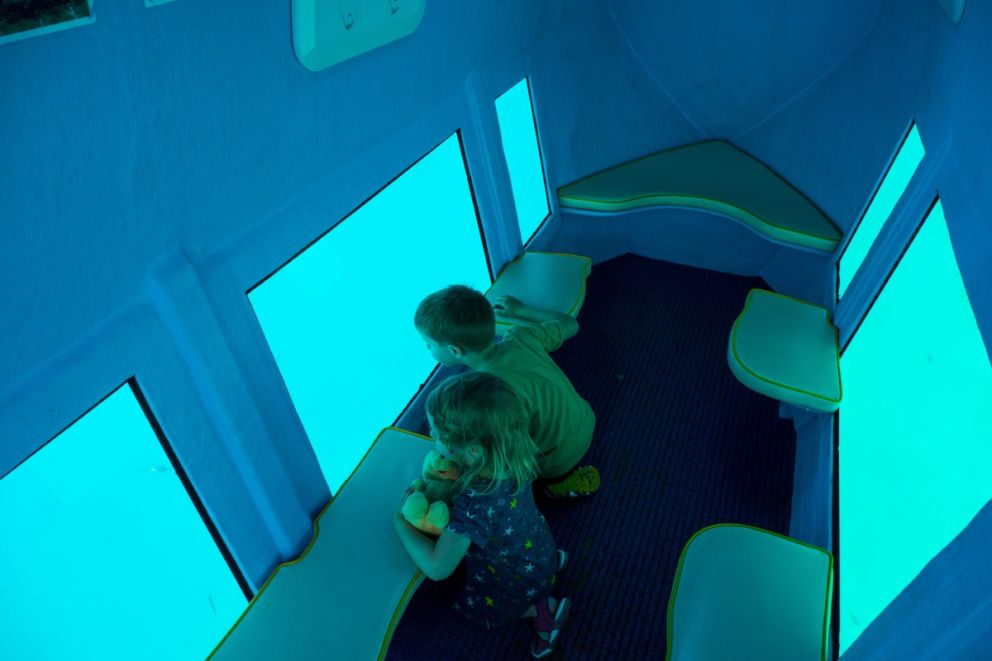 Glass-bottom boat tours with Oceans Edge Resort and Marina