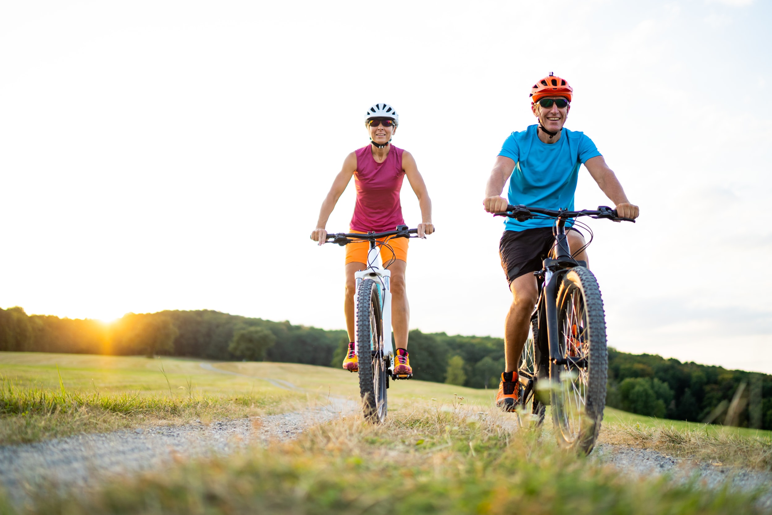 couple-biking-together