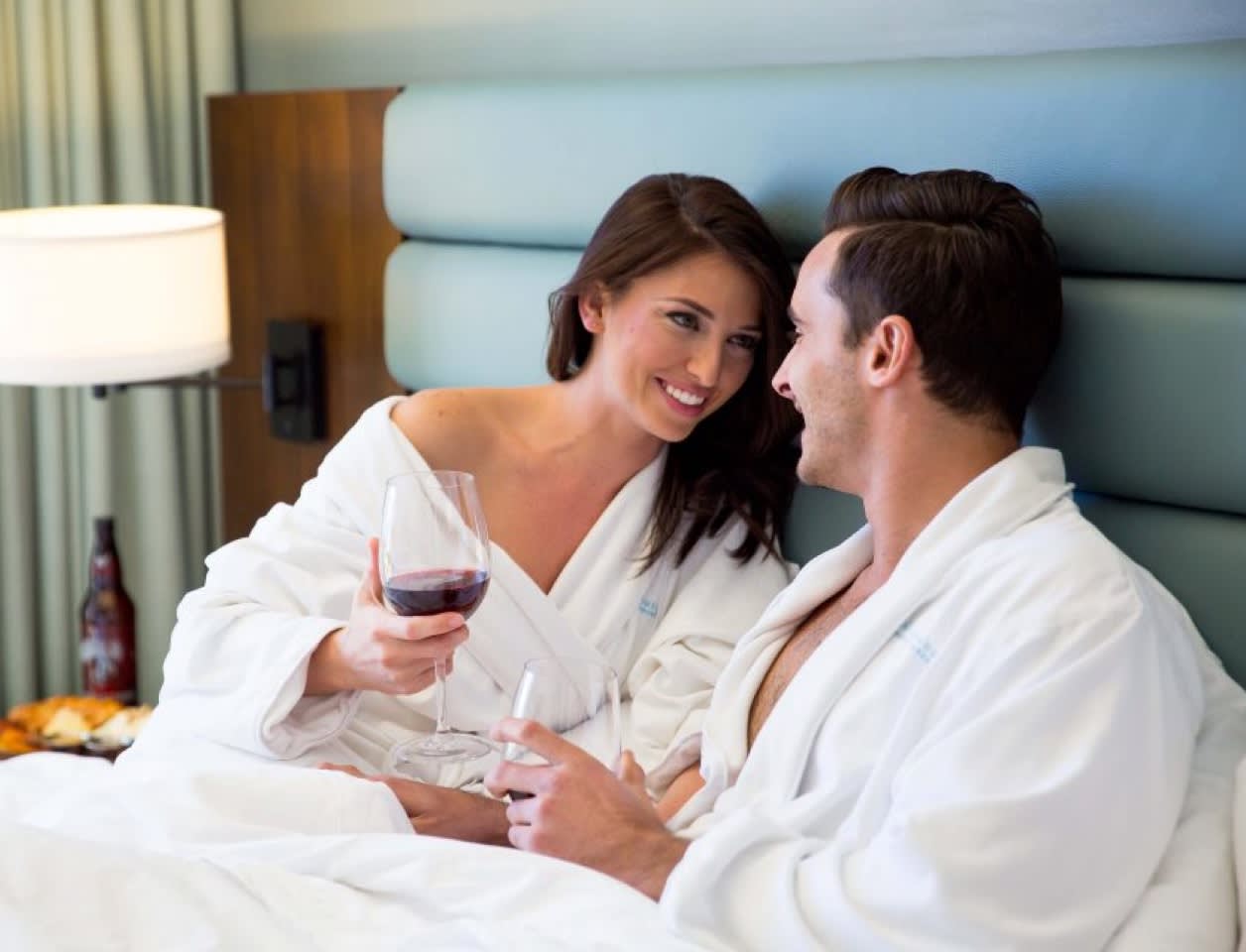 couple laying in bed
