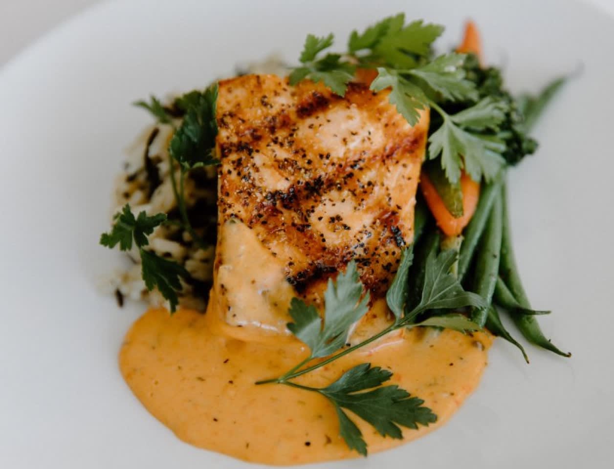 salmon dish
