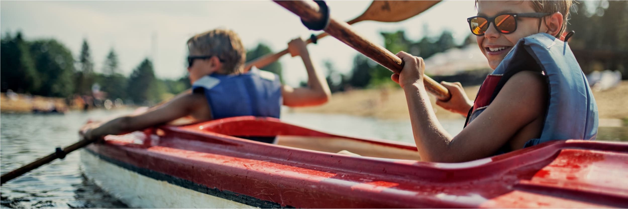 kids kayaking