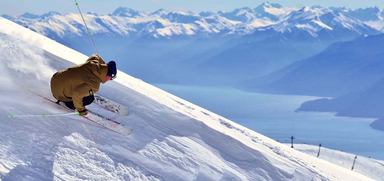 person skiing
