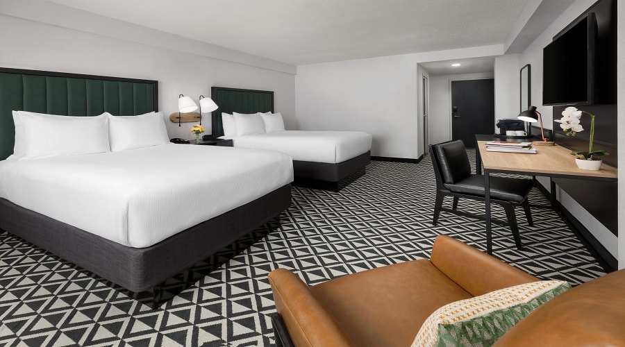 Two Double Beds Interior
