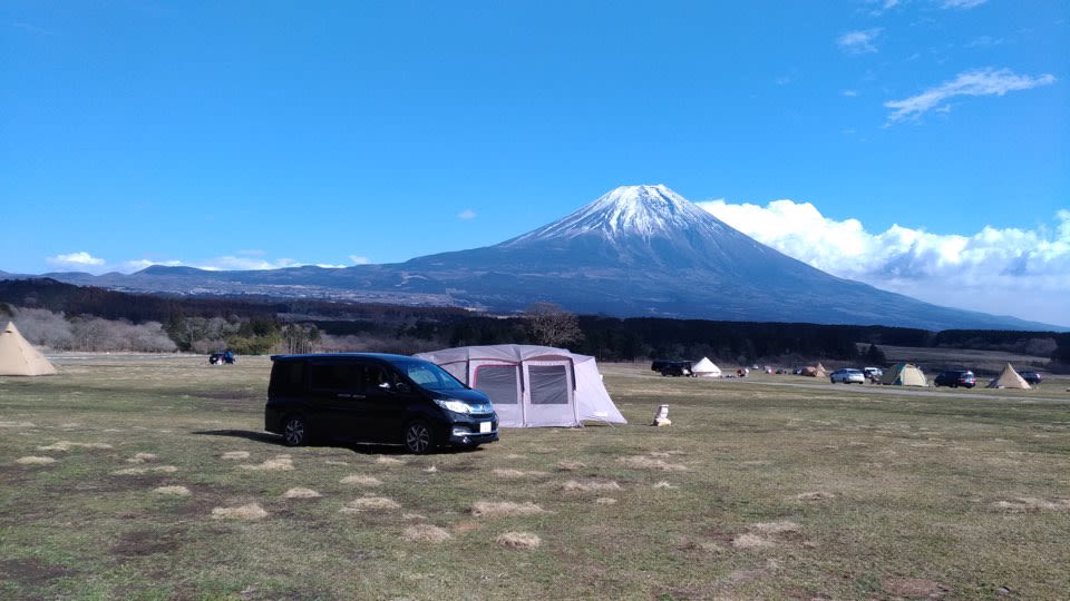 지인이 보내온 '2019년 2월' 시즈오카 캠핑 모습