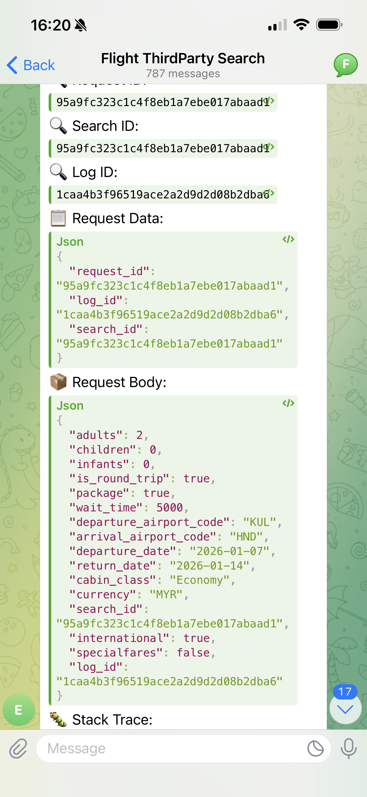Telegram System Alert