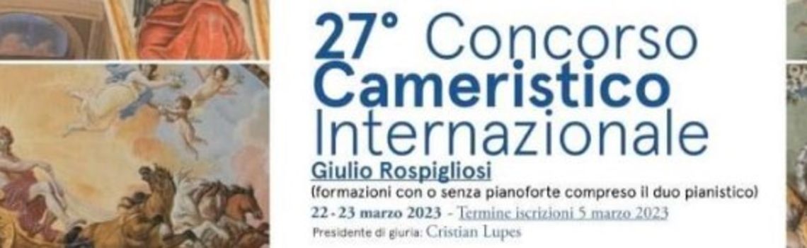 Jury de concours 27°Concorso Internazionale di Musica da camera  G.Rospigliosi